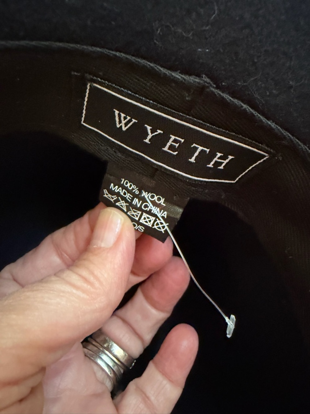 Wyeth by Todd Magill Black Wool Hat with Label
